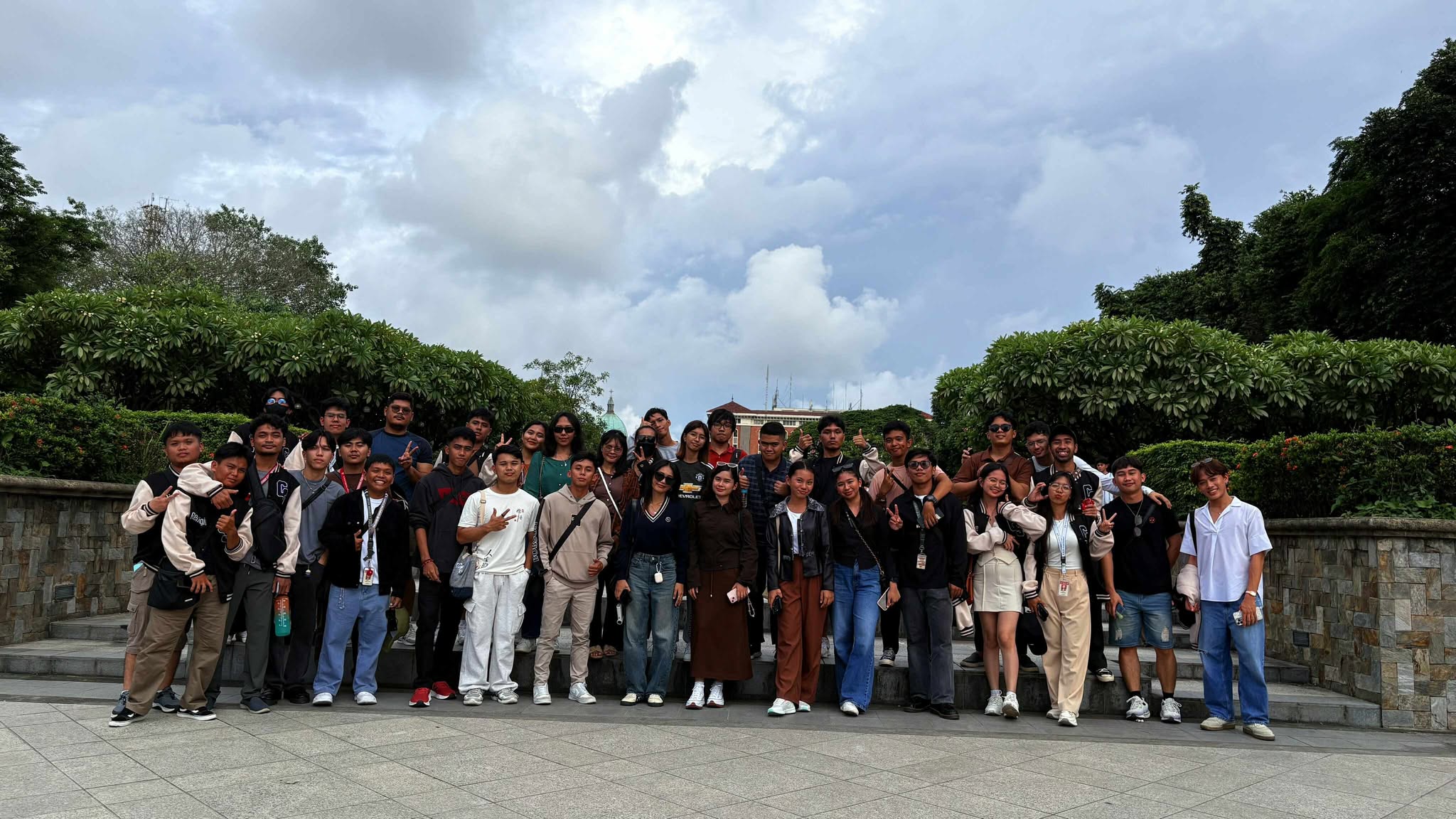 Group photos with batch mates throughout the journey