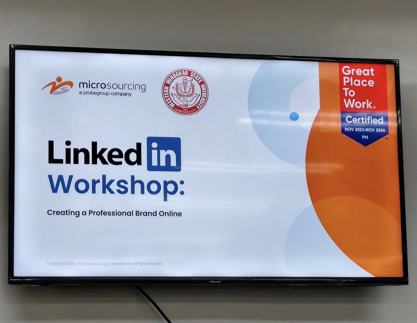 LinkedIn optimization workshop and professional branding session