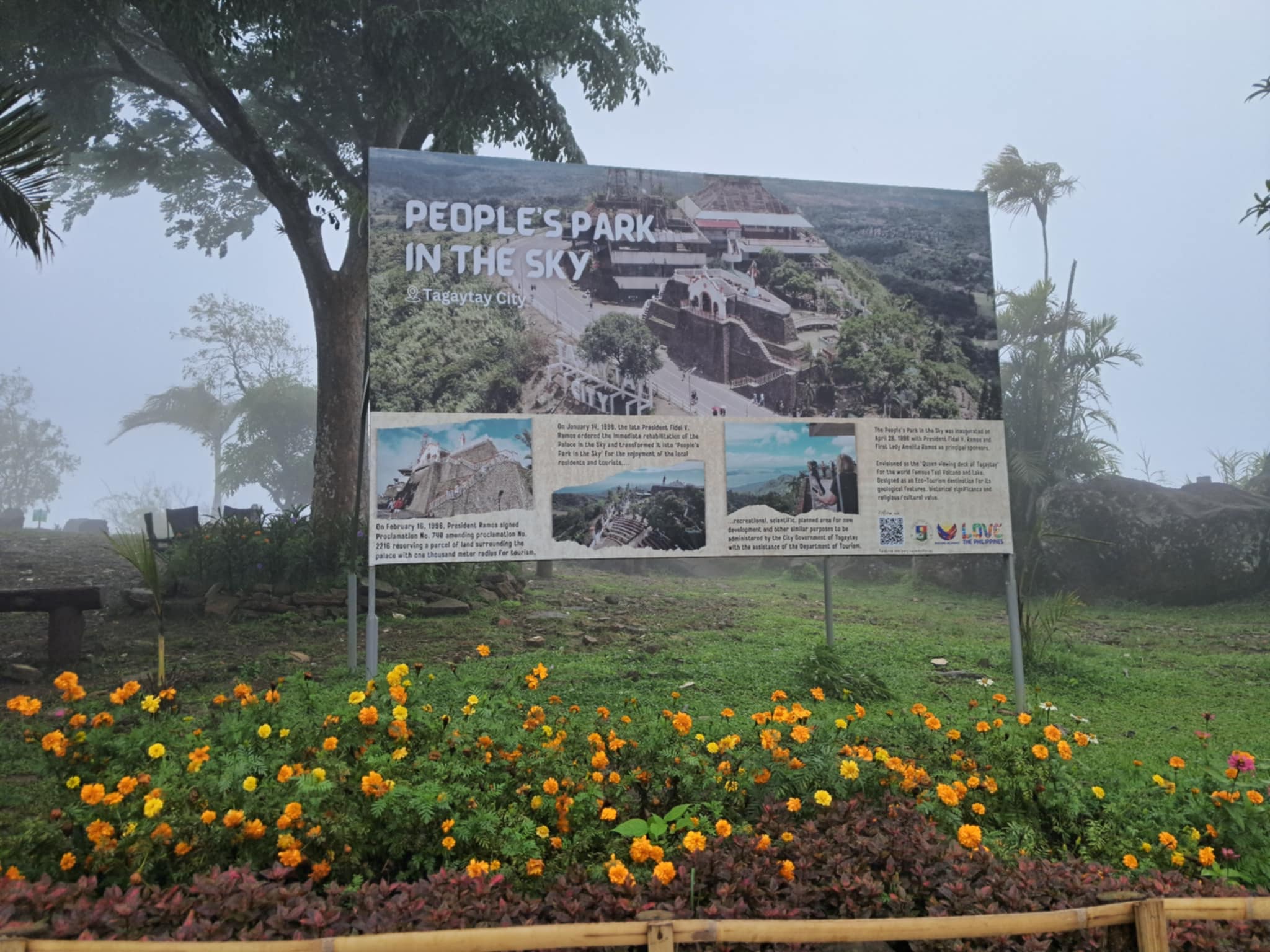 People's Park in the Sky Taal Lake views and Sky Ranch amusement rides