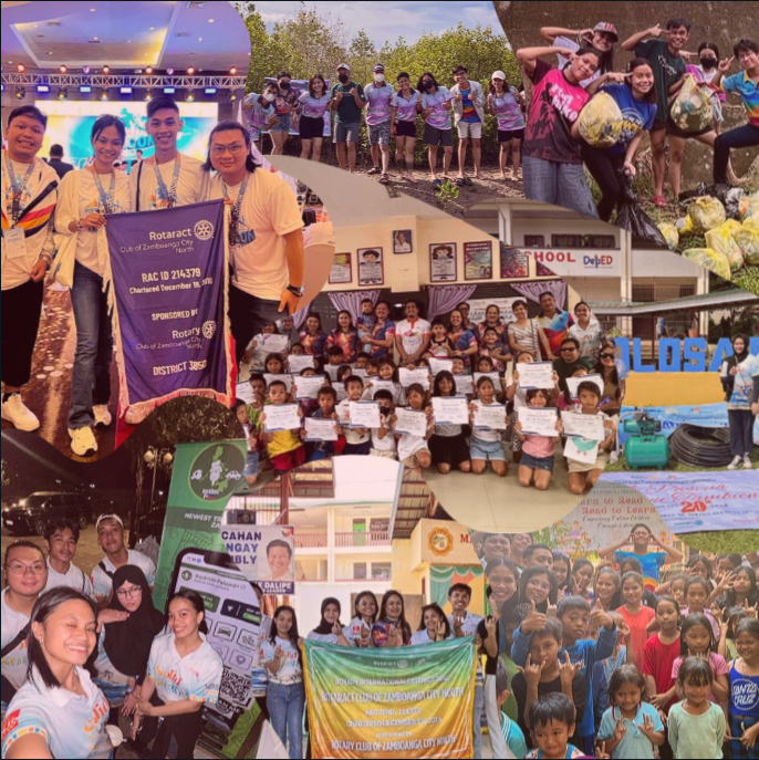 Rotaract Club of Zamboanga City North logo and emblem representing unity, service, and community impact